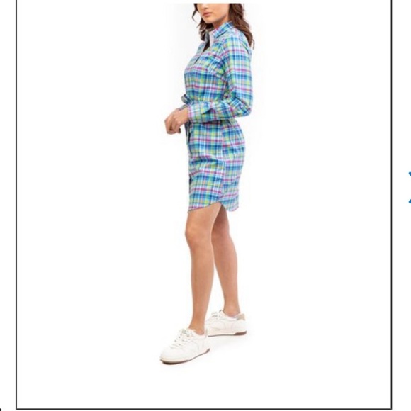 COPY - U.S. Polo assn checkered T-shirt dress - Picture 3 of 7